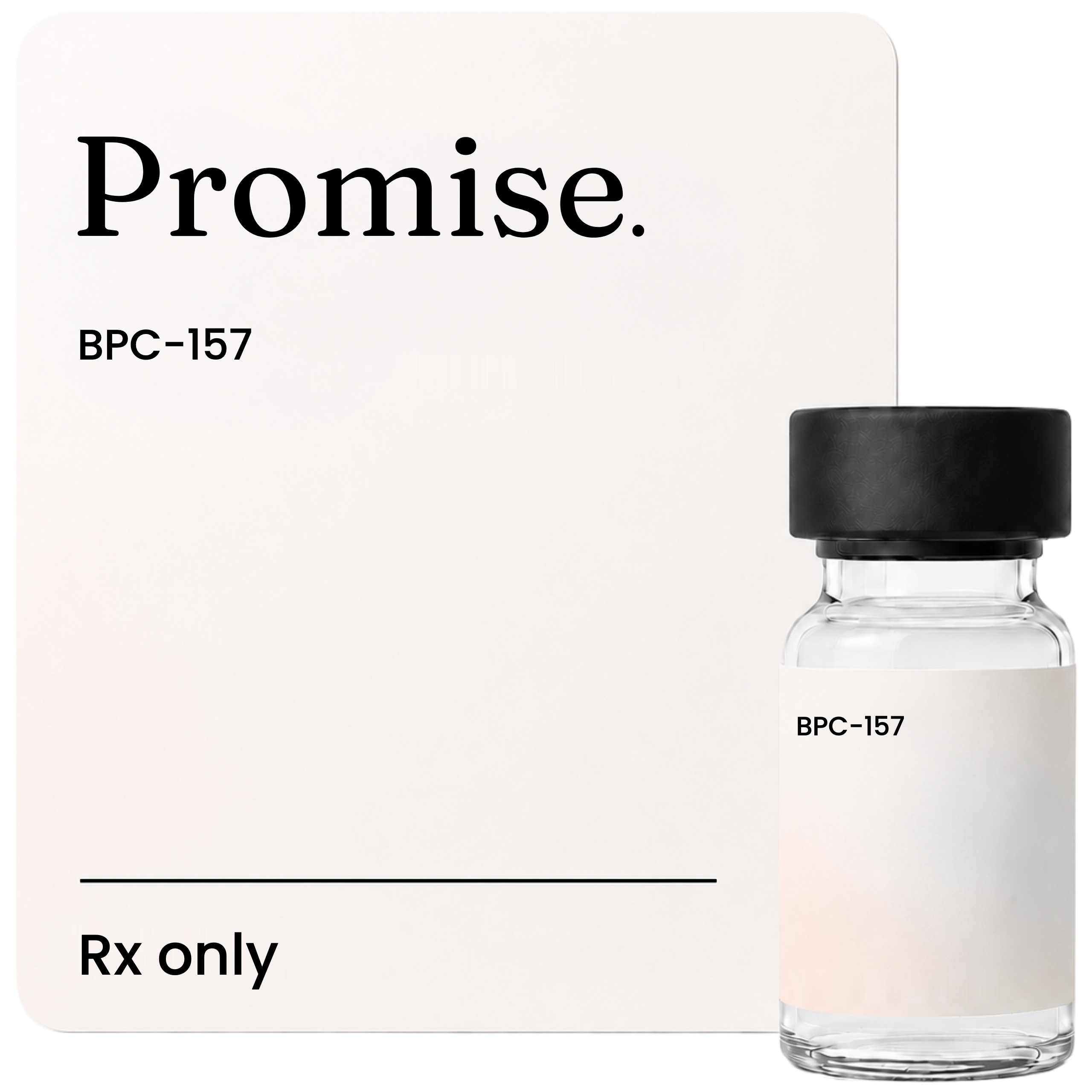 BPC-157 vial and spec card
