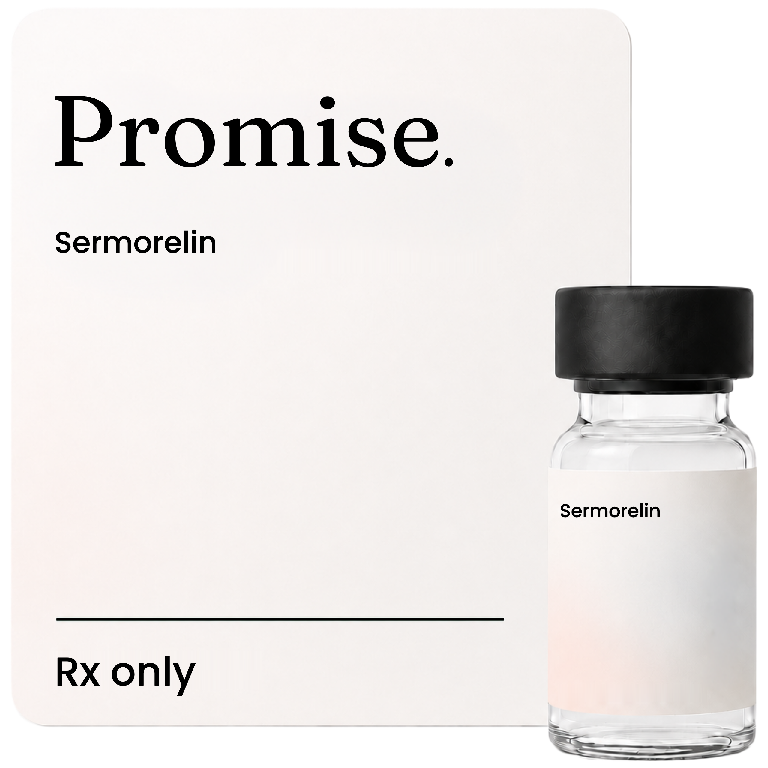 Sermorelin vial and spec card