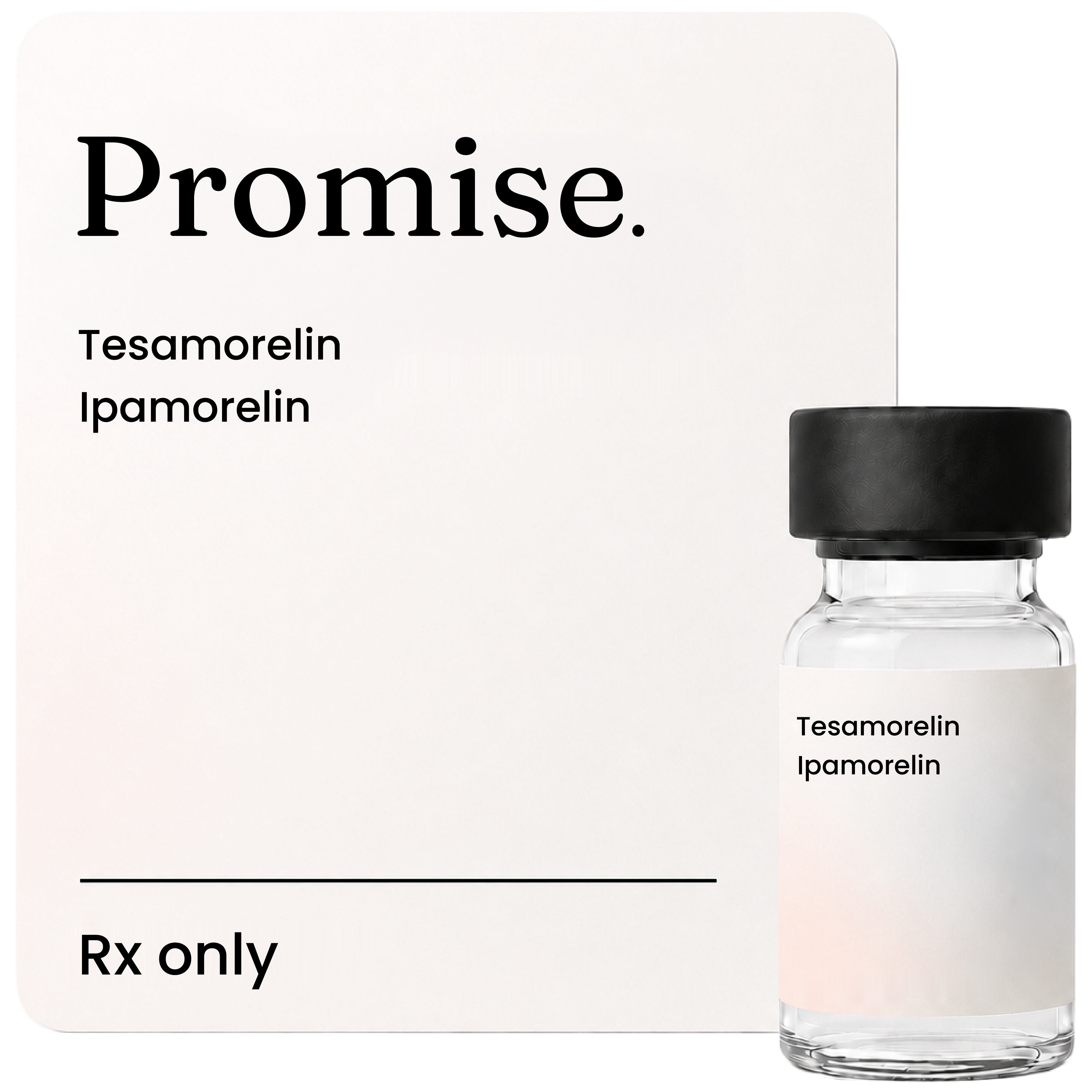 Tesamorelin / Ipamorelin vial and spec card