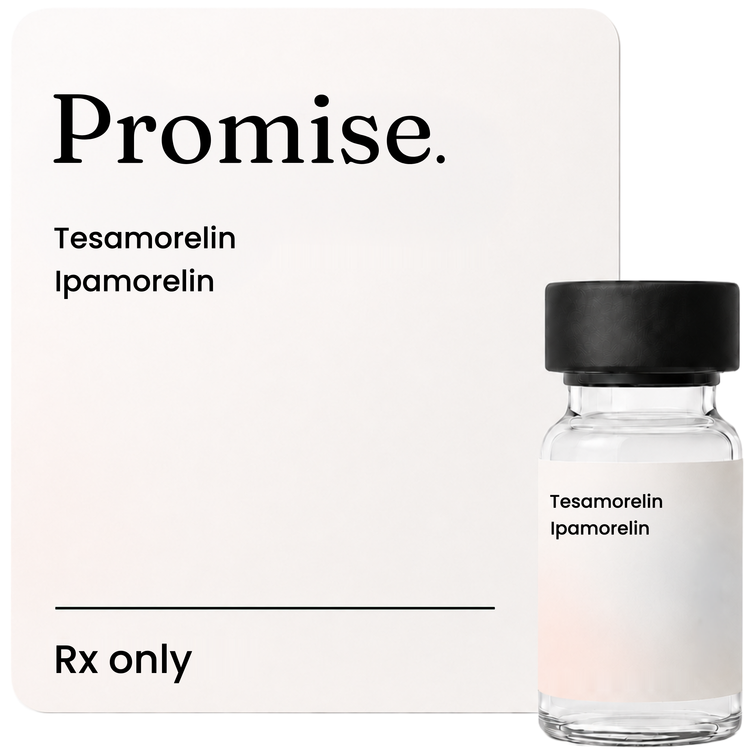Tesamorelin / Ipamorelin vial and spec card